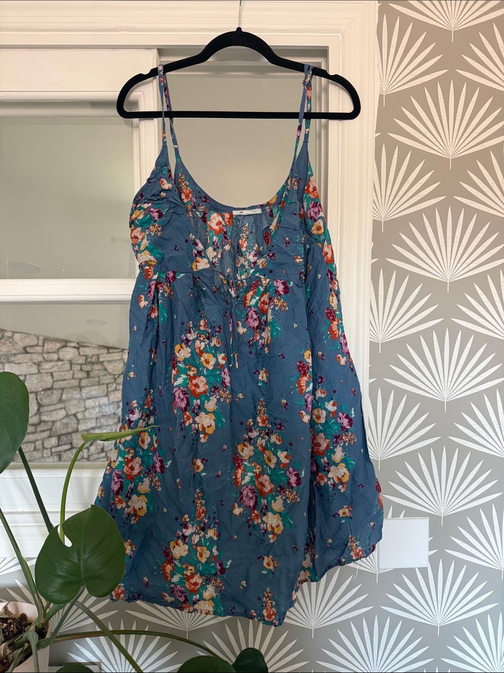 O'Neill Blue Floral Spaghetti-Strap Camisole Top
